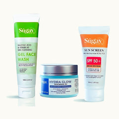 Sugav® 3-Step Skincare Kit – For Clear, Hydrated & Protected Skin
